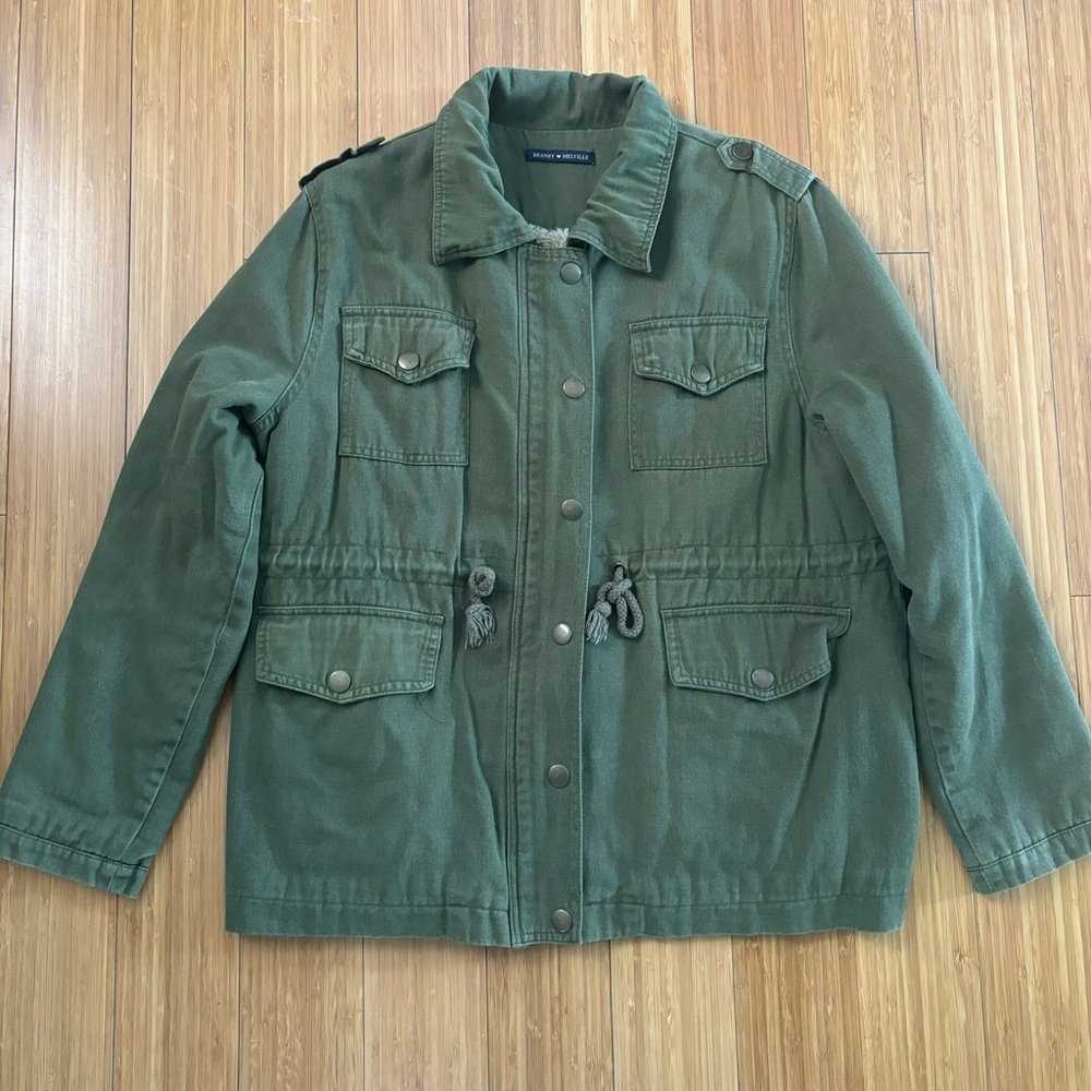 Brandy Melville fleece Military Jacket